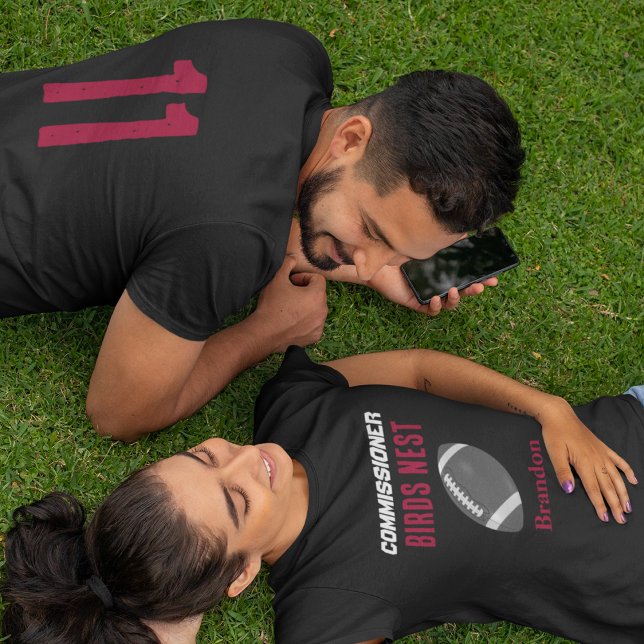 Fantasy Football/Backyard Bar Red Customisable T-Shirt (Creator Uploaded)