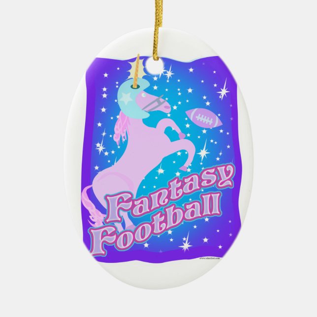 Fantasy Football Ceramic Tree Decoration (Front)