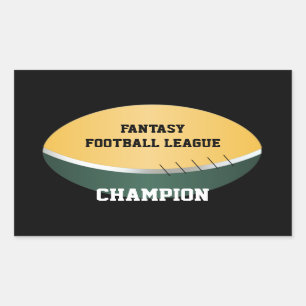 Fantasy Football Champ (customisable) Rectangular Sticker