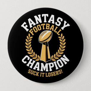 Fantasy Football Champion 10 Cm Round Badge