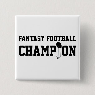 Fantasy Football Champion 15 Cm Square Badge