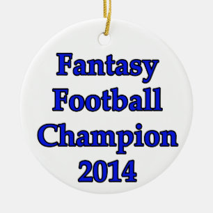 Fantasy Football Champion 2014 Ceramic Tree Decoration