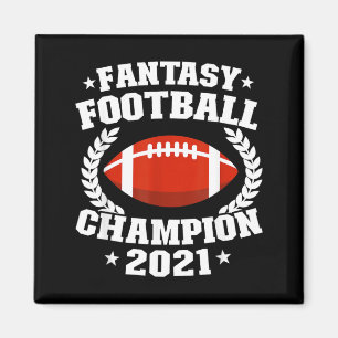Fantasy Football Champion 2021 Funny Commissioner Magnet