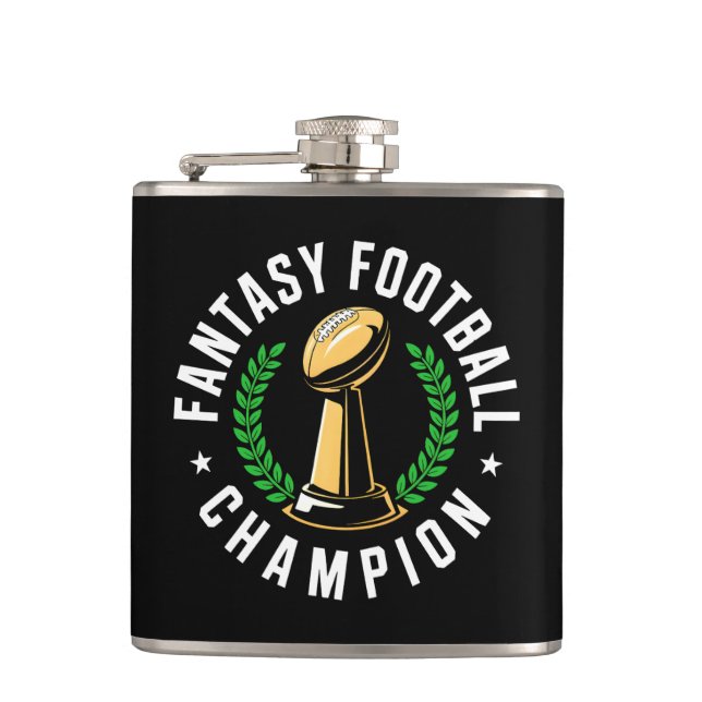 Fantasy Football Champion Hip Flask (Front)