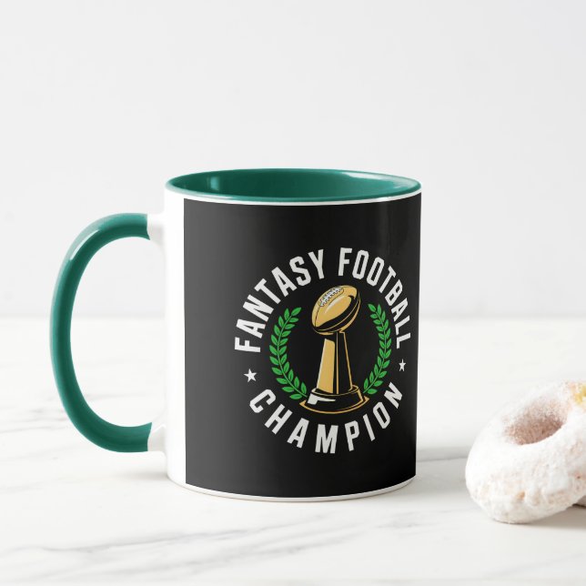 Fantasy Football Champion Mug (With Donut)