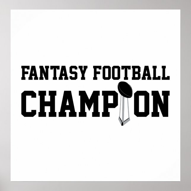 Fantasy Football Champion Poster (Front)