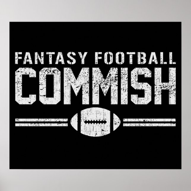Fantasy Football Commish Poster (Front)