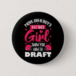 Fantasy Football Draught Party Kit Real Women Cute 6 Cm Round Badge