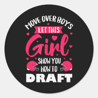 Fantasy Football Draught Party Kit Real Women Cute Classic Round Sticker