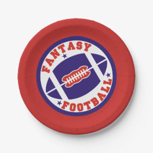 Fantasy Football Draught Party Paper Plate