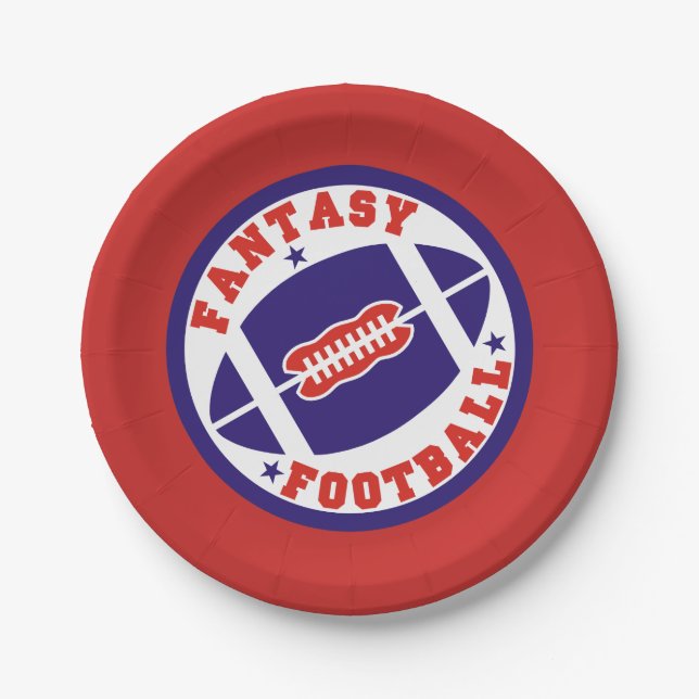 Fantasy Football Draught   Party Paper Plate (Front)