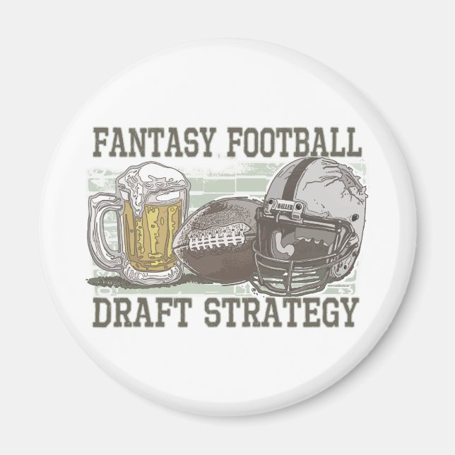 Fantasy Football Draught Strategy Magnet (Front)