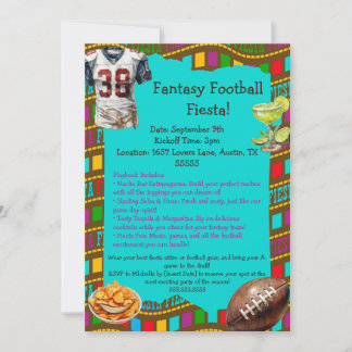 Fantasy Football Fiesta Invitation