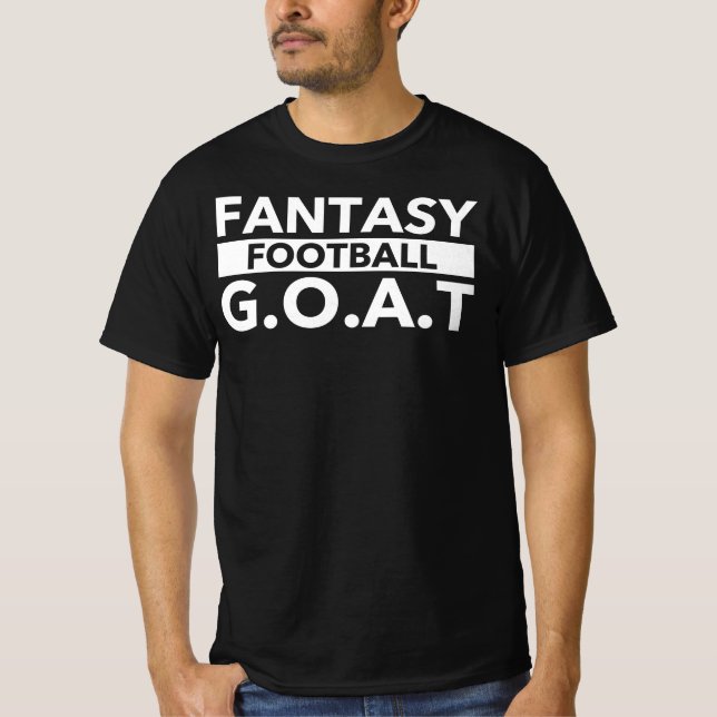 Fantasy Football GOAT - Champion Funny League Draf T-Shirt (Front)