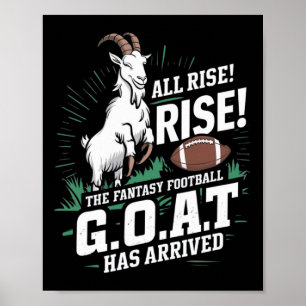 Fantasy Football Goat Shirt League Champion Champ  Poster