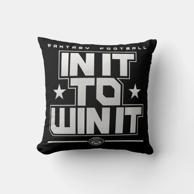 Fantasy Football In It To Win It   Cushion (Front)