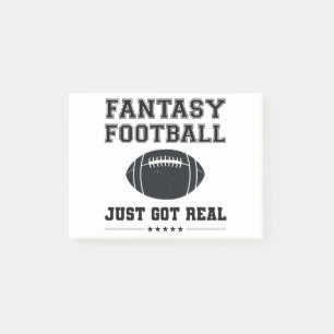 Fantasy Football Just Got Real Post-it Notes