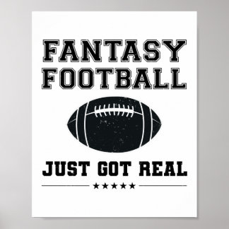 Fantasy Football Just Got Real Poster