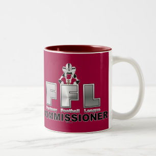 Fantasy Football League Commissioner Two-Tone Coffee Mug