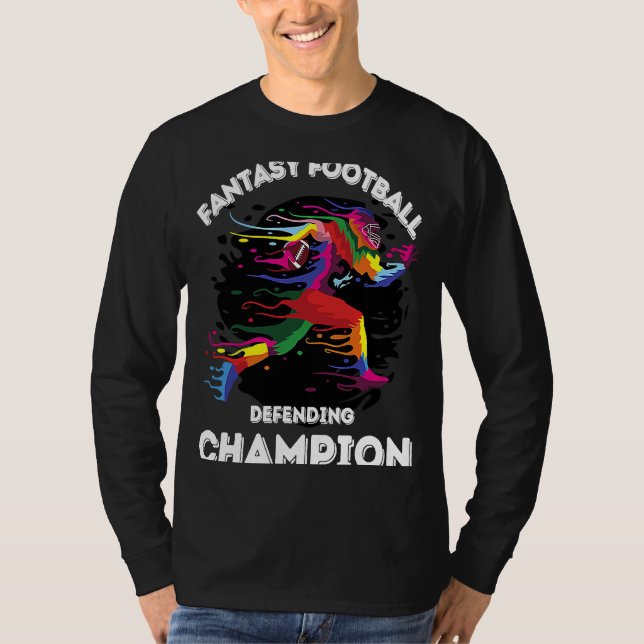 Fantasy Football League winner FFL Defending Champ T-Shirt (Front)