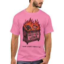 Fantasy Football Loser Burning Trash Can Shirt