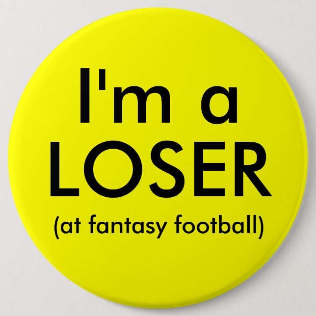Fantasy Football Loser Button (Front)