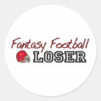 Fantasy Football Loser Classic Round Sticker