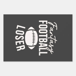 Fantasy Football Loser Football Fantasy Funny Wrapping Paper Sheet