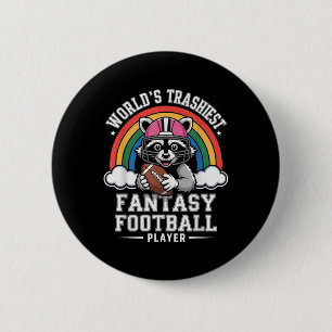 Fantasy Football Loser Trophy Last Place Funny Rac 6 Cm Round Badge