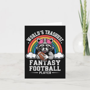 Fantasy Football Loser Trophy Last Place Funny Rac Card