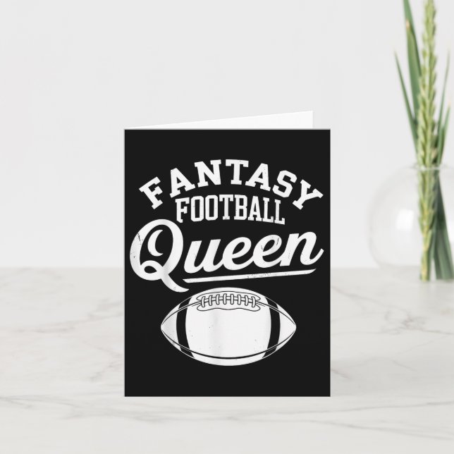 Fantasy Football Queen  Card (Front)