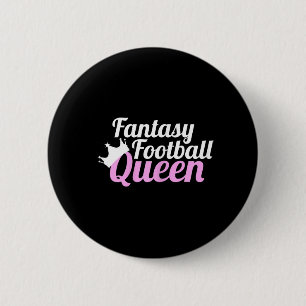 Fantasy Football Queen Fun 6 Cm Round Badge