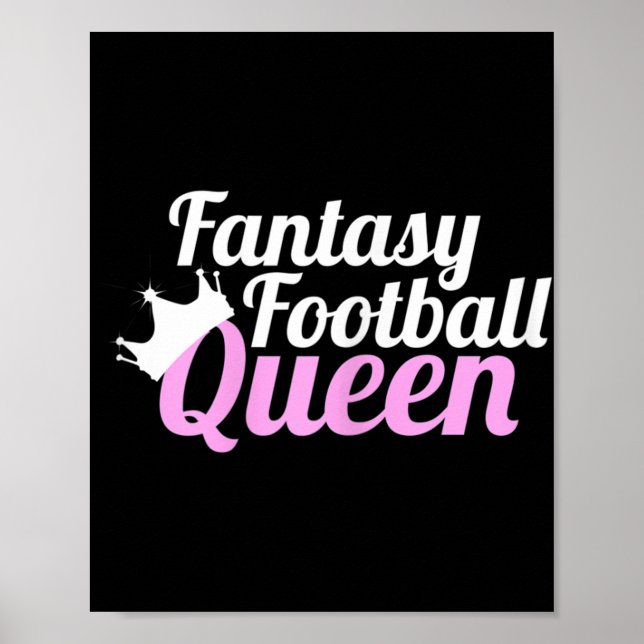 Fantasy Football Queen  Fun  Poster (Front)
