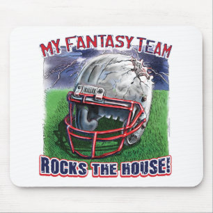 Fantasy Football Rocks the House Gear Mouse Pad