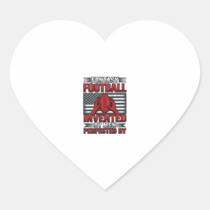 Fantasy Football Vintage Basketball Flag Shirt Des Heart Sticker