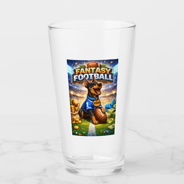 Fantasy football with dog glass (Front)