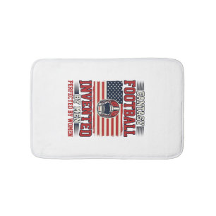 Fantasy Football Women Vintage Sports Shirt_1 Bath Mat