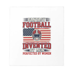 Fantasy Football Women Vintage Sports Shirt_1 Notepad