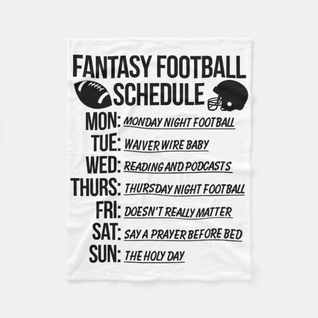 Fantasy Footll Draught Party  Fleece Blanket (Front)