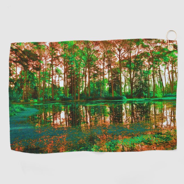 Fantasy Forest by Shirley Taylor Golf Towel (Horizontal)