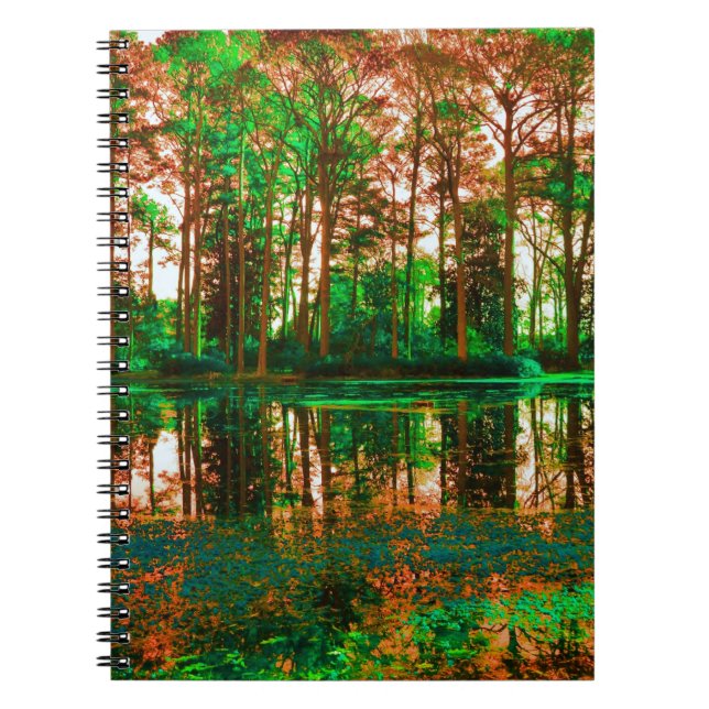 Fantasy Forest by Shirley Taylor Spiral Notebook (Front)