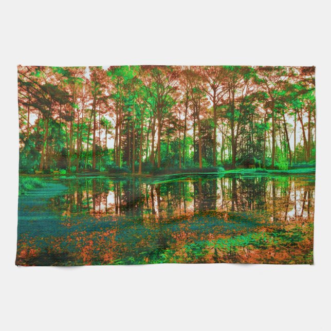 Fantasy Forest by Shirley Taylor Tea Towel (Horizontal)