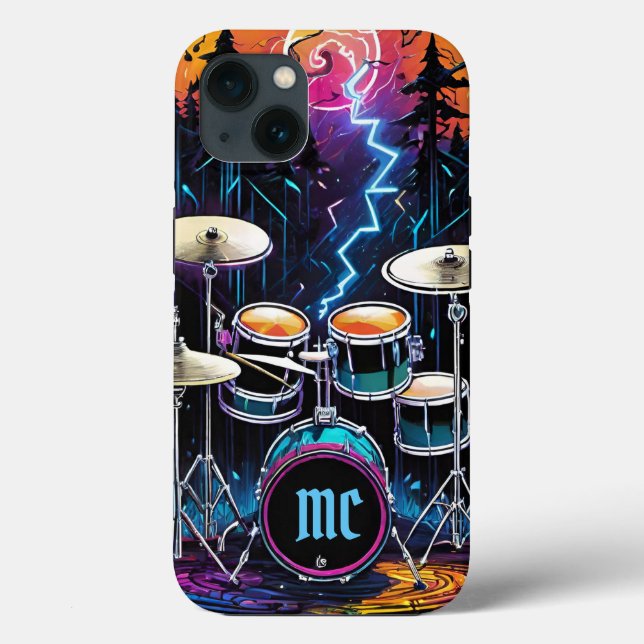 Fantasy Forest Drum Set Case-Mate iPhone Case (Back)