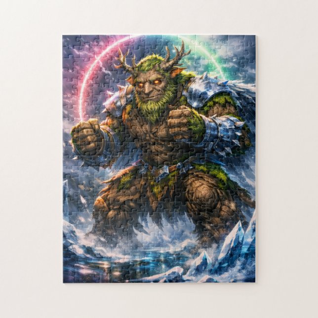 Fantasy Forest Troll Warrior Puzzle (Vertical)