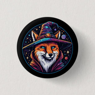 Fantasy Fox - Celestial Wizard 3 Cm Round Badge