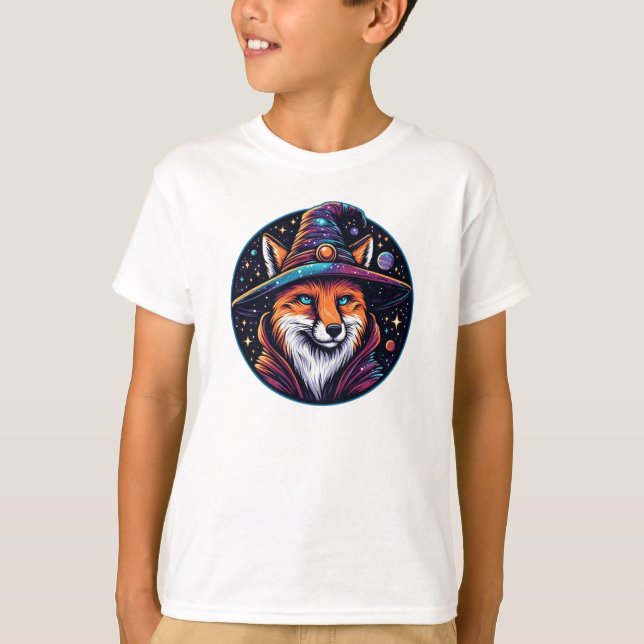Fantasy Fox - Celestial Wizard T-Shirt (Front)