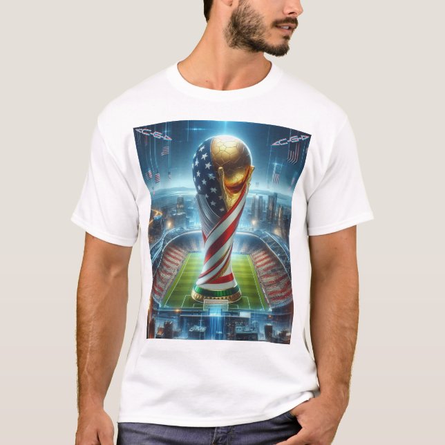 fantasy future world cup USA 2026 ON BLACK T-Shirt (Front)