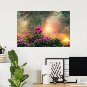 FANTASY Garden, Flowers, Roses - Poster