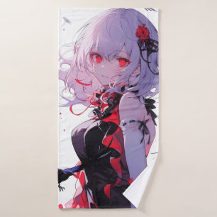 Fantasy Girl Anime Bath Towel