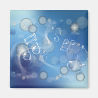Fantasy Glass Music Notes